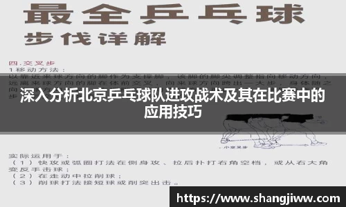 深入分析北京乒乓球队进攻战术及其在比赛中的应用技巧